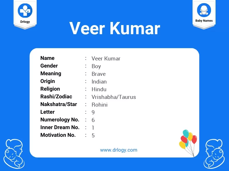 Veer Kumar Name Meaning